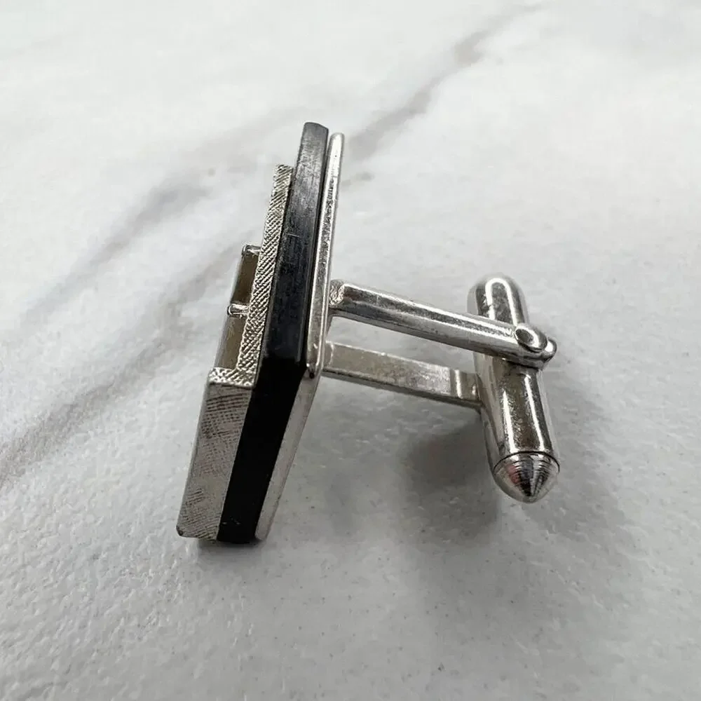 Swank Vintage H Initial Letter Single Cufflink